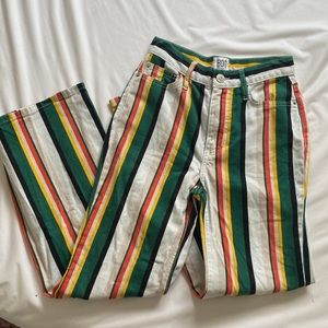 Funky Striped Bootcut Flare Jeans BDG Urban Outfitters 24